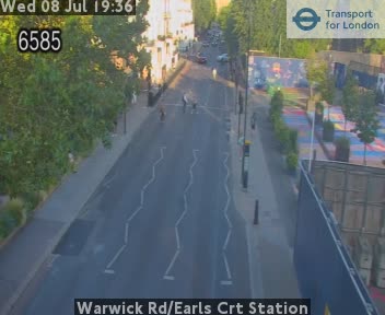 Snapshot from Warwick Rd/Earls Crt Station