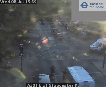 Snapshot from A501 E of Gloucester Pl