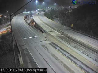 Snapshot from I-279 @ MM 4.5 (McKnight Rd) Northbound