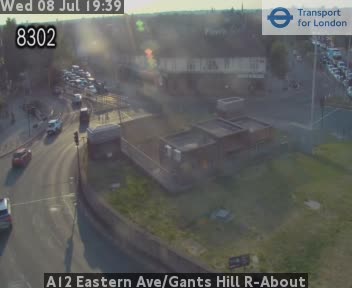 Snapshot from A12 Eastern Ave/Gants Hill R-About