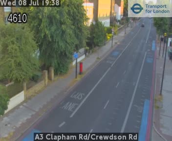 Snapshot from A3 Clapham Rd/Crewdson Rd