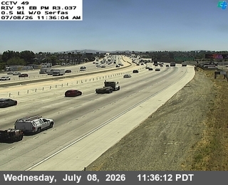 Snapshot from SR-91 : (49) 0.5 Miles West of Serfas