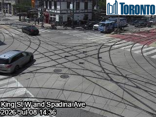 Snapshot from SPADINA AVE / KING ST W