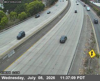 Snapshot from TV323 -- I-280 : At Sickles Av