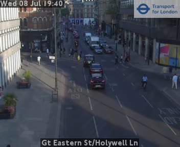 Snapshot from Gt Eastern St/Holywell Ln