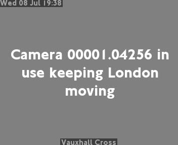 Snapshot from Vauxhall Cross
