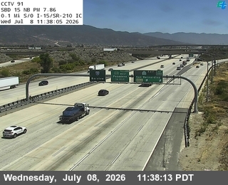 Snapshot from I-15 : (91) 0.1 Miles S of I-210