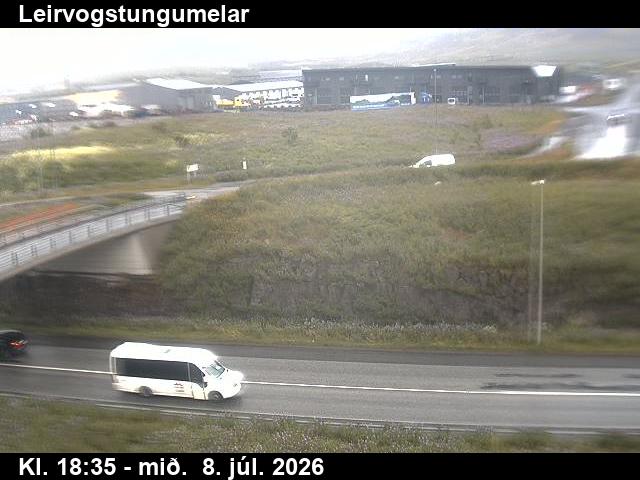 Snapshot from Leirvogstungumelar — Leirvogstungumelar niður á veg
