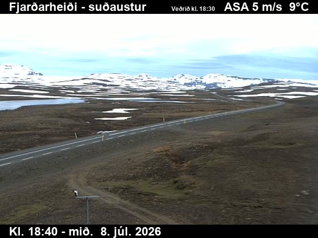Snapshot from Fjarðarheiði — Fjarðarheiði séð til suðausturs