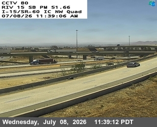 Snapshot from I-15 : (80) SR-60 NW Quad