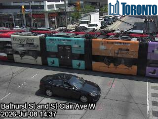 Snapshot from ST CLAIR AVE W / BATHURST ST