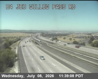 Snapshot from TV833 -- SR-4 : Just East Of Willow Pass Road