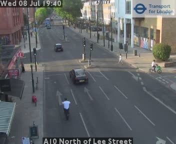 Snapshot from A10 North of Lee Street
