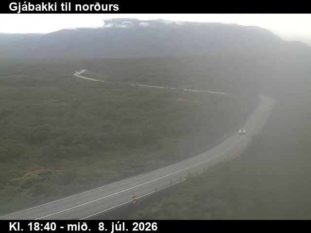 Snapshot from Gjábakki — Gjábakki til norðurs