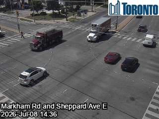 Snapshot from SHEPPARD AVE E / MARKHAM RD