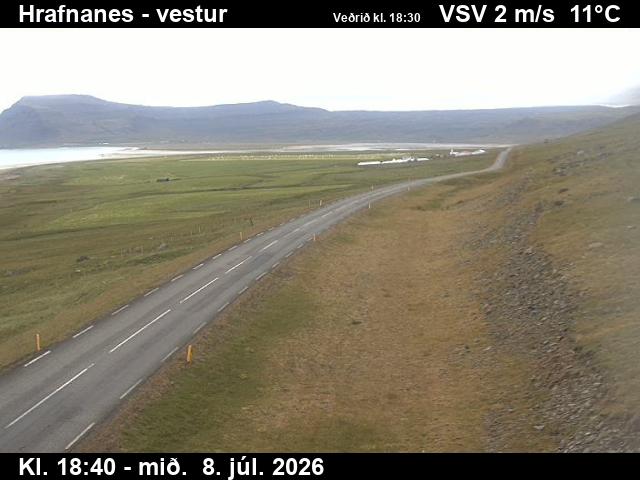 Snapshot from Hrafnanes — Hrafnanes séð til vesturs