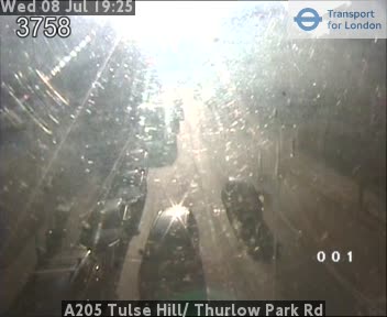 Snapshot from A205 Tulse Hill/ Thurlow Park Rd