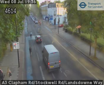Snapshot from A3 Clapham Rd/Stockwell Rd/Landsdowne Way