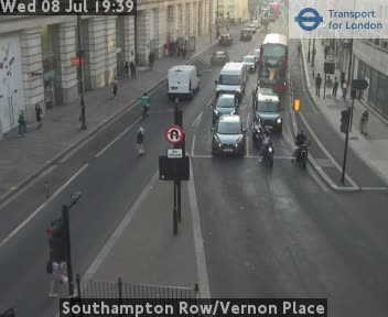 Snapshot from Southampton Row/Vernon Place