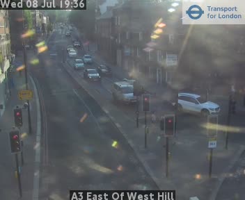 Snapshot from A3 East Of West Hill
