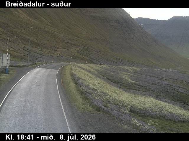 Snapshot from BB-göng_BR — Breiðadals- og Botnsheiðargöng, Breiðadalur til suðurs