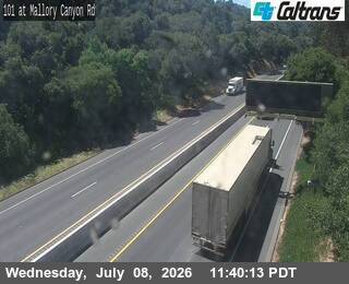 Snapshot from US-101 : Mallory Canyon Rd