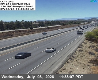 Snapshot from I-215: (242) 1 Mile North of Newport Road