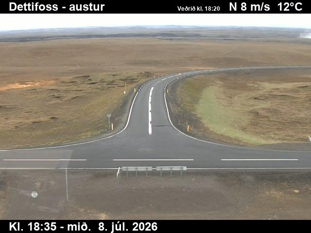 Snapshot from Dettifoss — Dettifoss séð til austurs