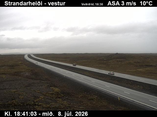 Snapshot from Strandarheiði — Strandarheiði séð til vesturs