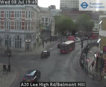 Snapshot from A20 Lee High Rd/Belmont Hill