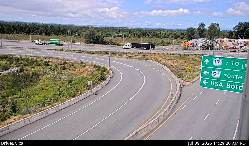 Snapshot from Hwy 91 Connector at Nordel Way - W