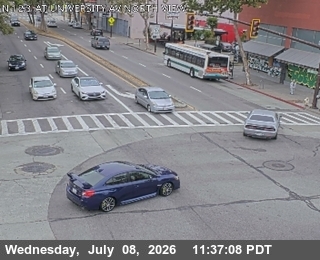 Snapshot from T253N -- SR-123 : University Avenue - Looking North