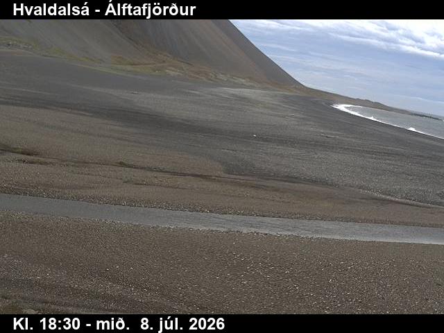 Snapshot from Hvaldalsá — Hvaldalsá í átt að Álftafirði