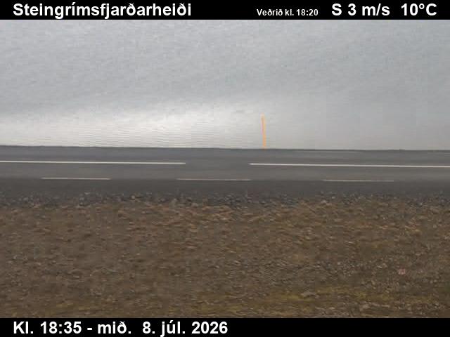 Snapshot from Steingrímsfjarðarheiði — Steingrímsfjarðarheiði séð niður á veg