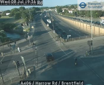 Snapshot from A406 / Harrow Rd / Brentfield