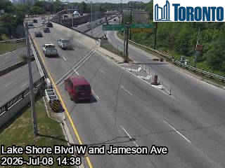 Snapshot from LAKE SHORE BLVD W / JAMESON AVE