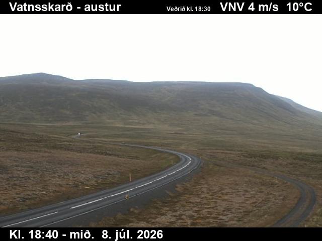 Snapshot from Vatnsskarð — Vatnsskarð séð til austurs