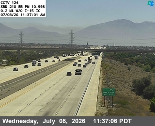 Snapshot from I-210 : (124) 0.2 Miles East of I-15