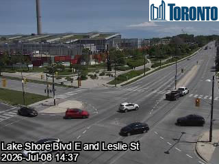 Snapshot from LAKE SHORE BLVD E / LESLIE ST