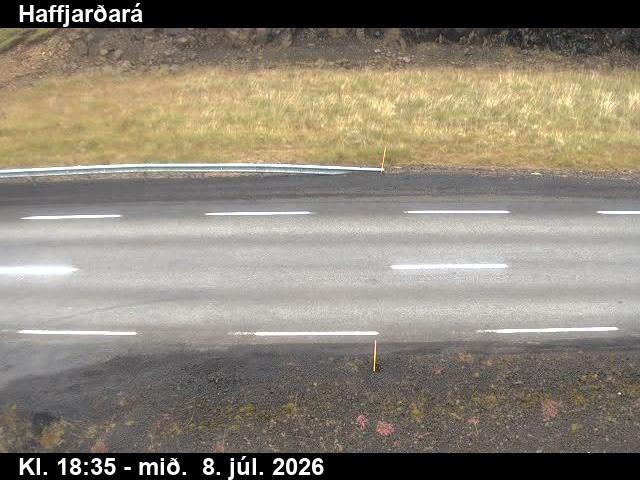 Snapshot from Haffjarðará — Haffjarðará niður á veg