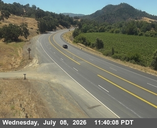 Snapshot from US-101: S of Hopland - Looking South