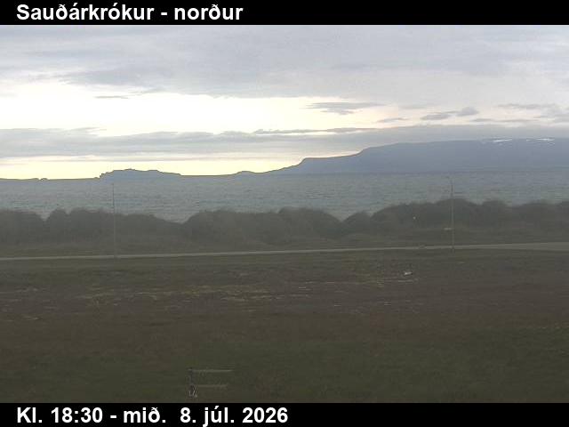 Snapshot from Sauðárkrókur — Sauðárkrókur séð til norðurs að Þórðarhöfða
