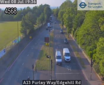 Snapshot from A23 Purley Way/Edgehill Rd