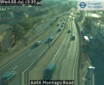 Snapshot from A406 Montagu Road