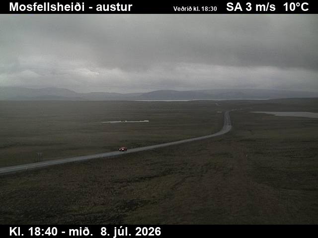 Snapshot from Mosfellsheiði — Mosfellsheiði til austurs