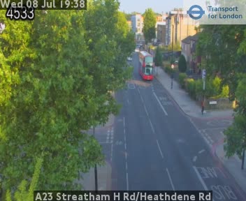 Snapshot from A23 Streatham H Rd/Heathdene Rd