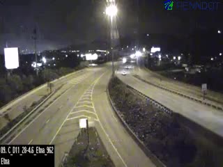 Snapshot from PA 28 @ PA 8 North Etna/Butler Exit Southbound