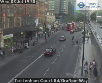 Snapshot from Tottenham Court Rd/Grafton Way