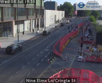 Snapshot from Nine Elms Ln/Cringle St