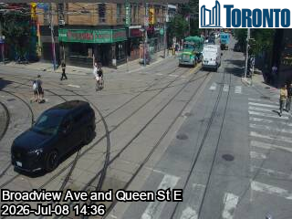 Snapshot from QUEEN ST E / BROADVIEW AVE